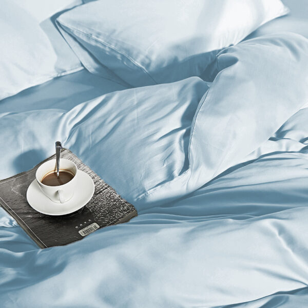 100% Bamboo Blauw 200 x 200/220 - Afbeelding 3