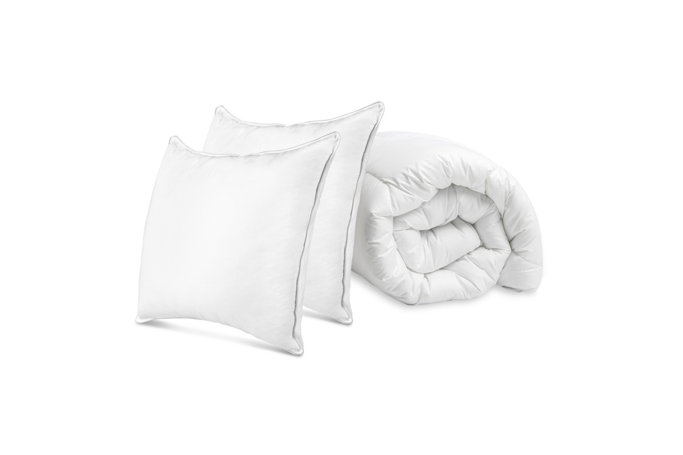 2 in 1 Dekbed + kussen(s) Wit 200 x 200