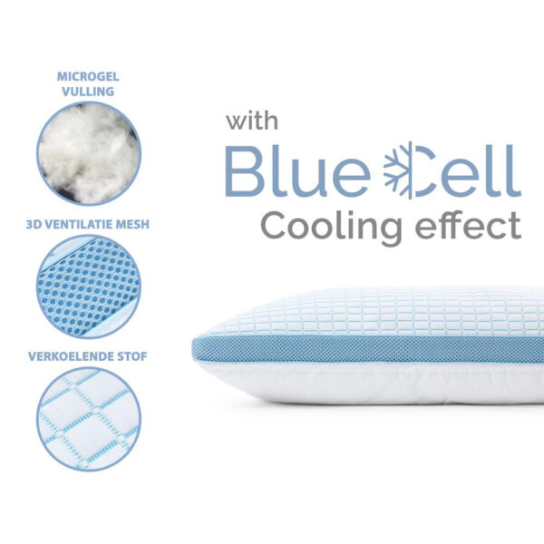 3D Blue Cell Tech Verkoelend Memory Foam Kussen - Afbeelding 5