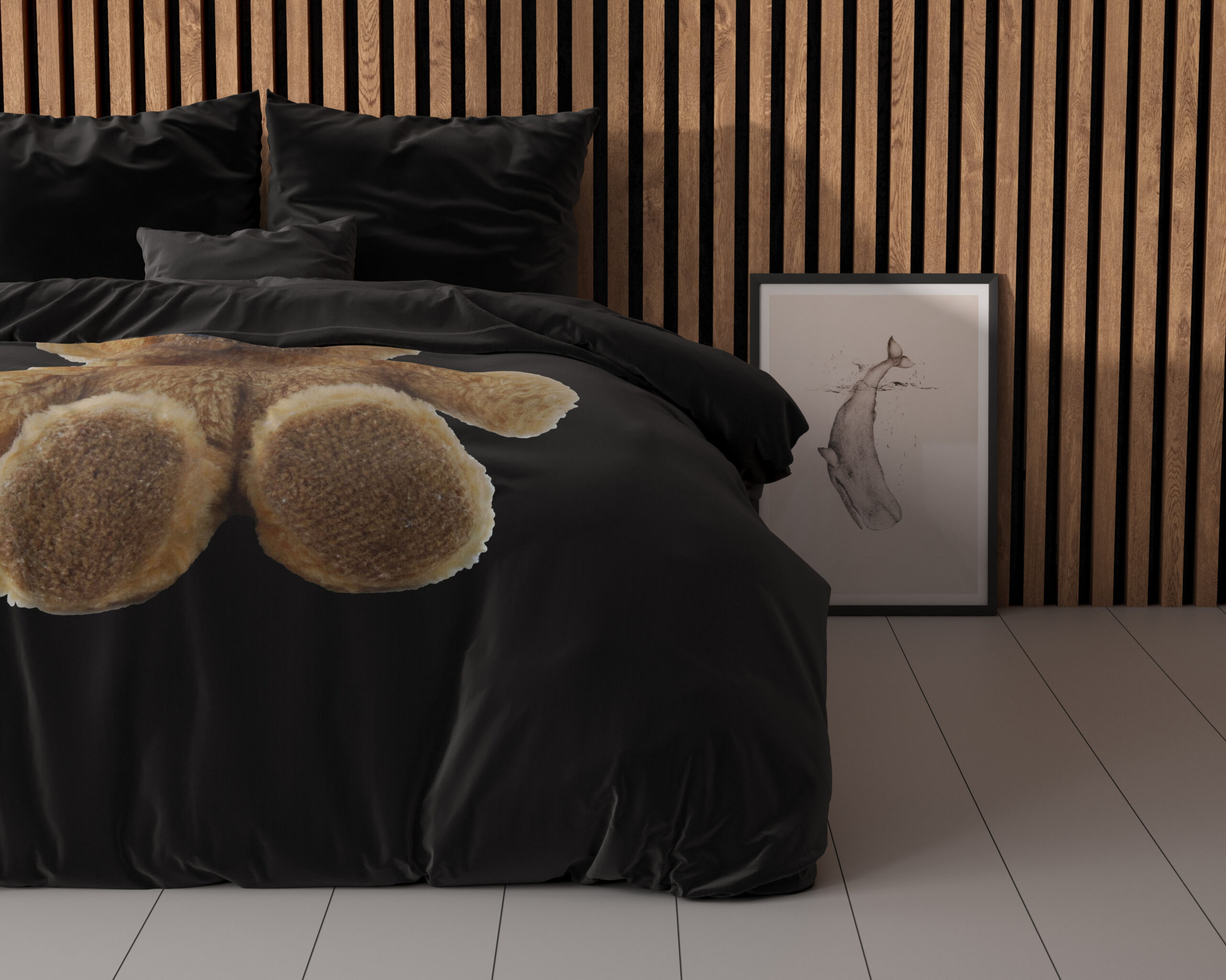 Brave Teddy Zwart 240 x 200/220 - Afbeelding 3