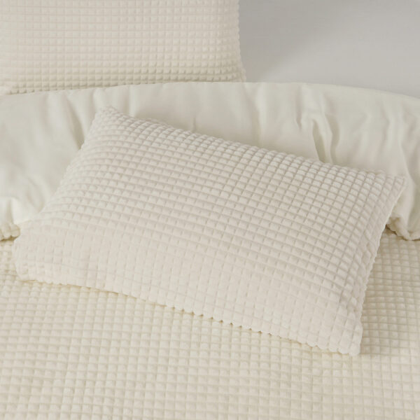 Check Teddy Beige 200 x 200/220 - Afbeelding 4