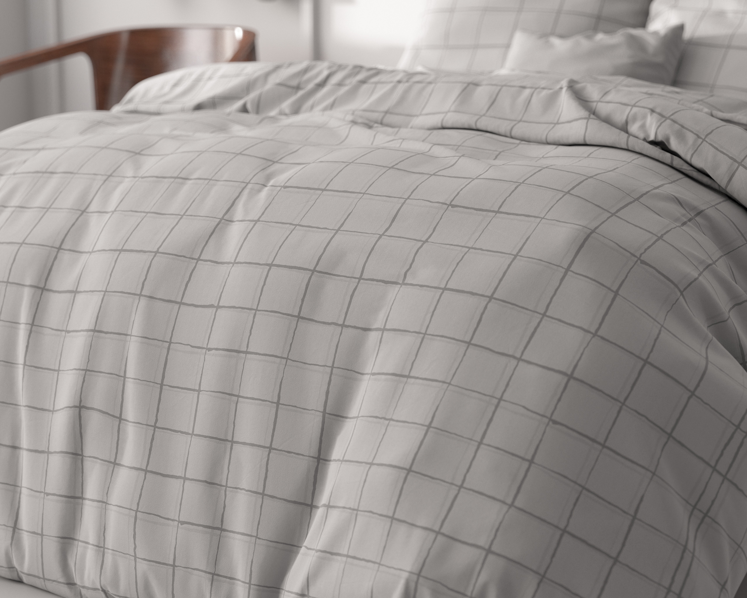 Check it Grijs 200 x 220 - Afbeelding 3