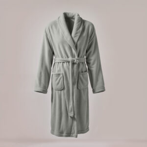 Coral fleece bathrobe Stone Pearl M/L