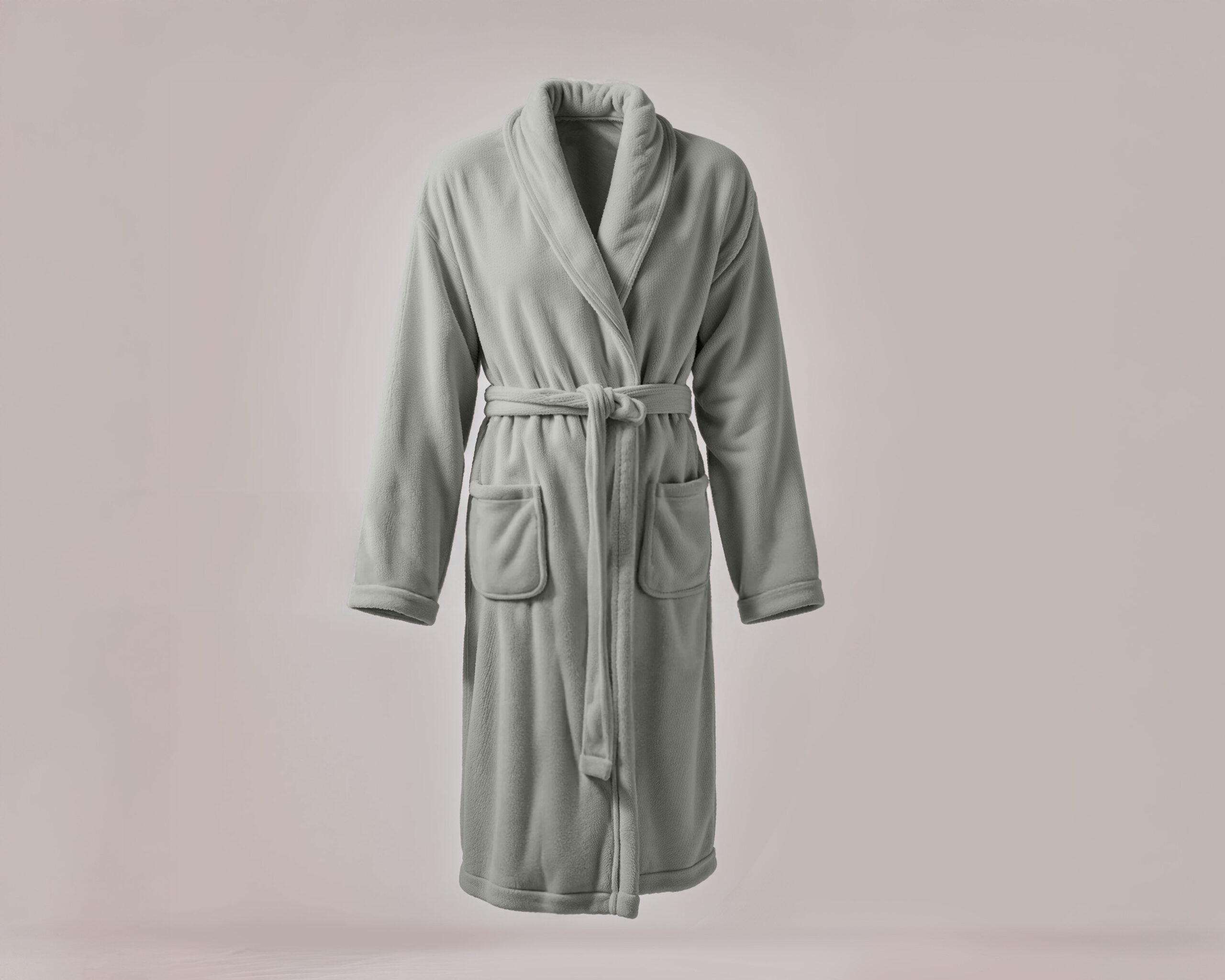 Coral fleece bathrobe Stone Pearl M/L