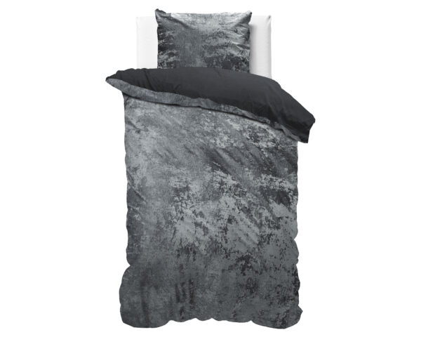 Crushed Velvet Cotton Volcanic Antraciet 140 x 220 - Afbeelding 3