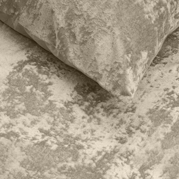 Crushed velvet Grijs/Taupe 140 x 200/220 - Afbeelding 4