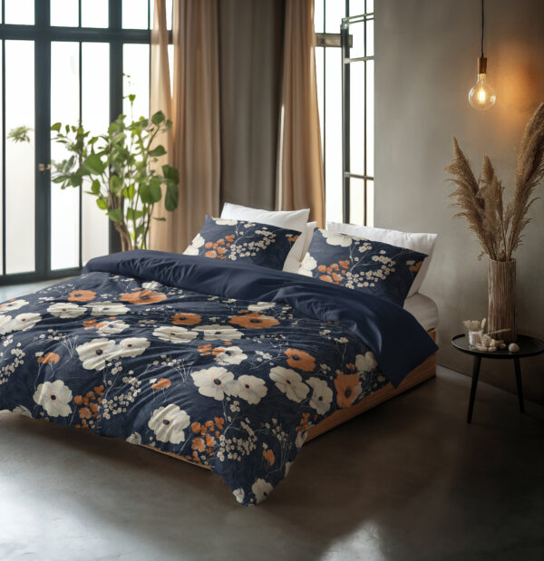 DD Flora Blauw 140 x 220 - Afbeelding 4