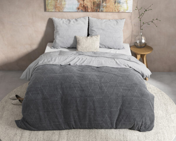 DH Flanel Quinn Antraciet 240 x 220 - Afbeelding 2