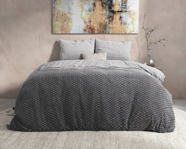 DH Flanel Tamar Grey 200 x 220 - Afbeelding 5