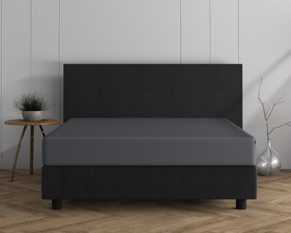 Dubbel Jersey 220 gr. Hoeslaken Antraciet 160/180 x 200/220 - Afbeelding 4