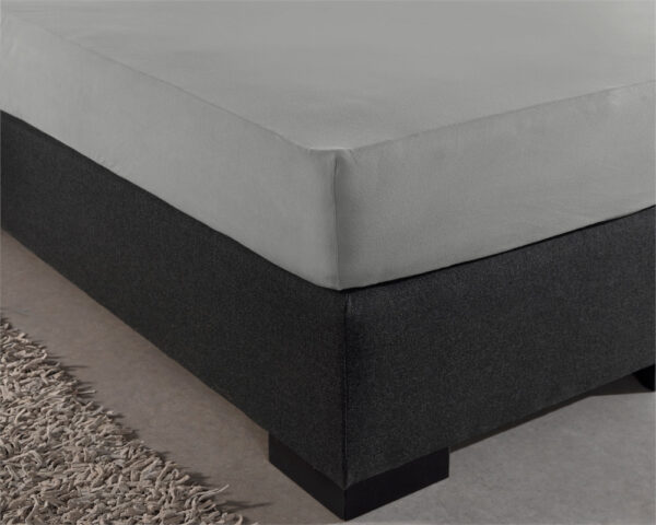 Dubbel Jersey 220 gr. Hoeslaken Grijs 140 x 200/220 - Afbeelding 4
