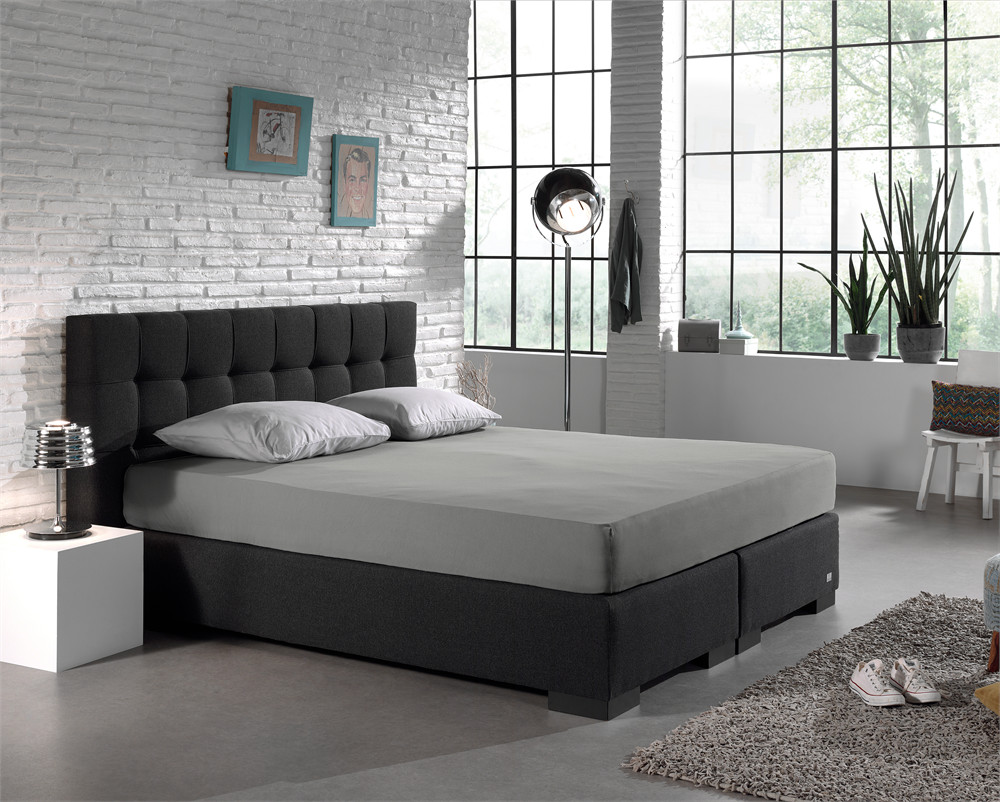 Dubbel Jersey 220 gr. Hoeslaken Grijs 190/200 x 220/230