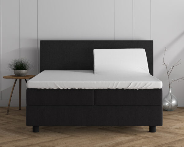 Dubbel Jersey 220 gr. Splittopper Hoeslaken Wit 160 x 200/220 - Afbeelding 3