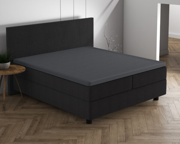 Dubbel Jersey 220 gr. Topper Hoeslaken Antraciet 140 x 200/220 - Afbeelding 2