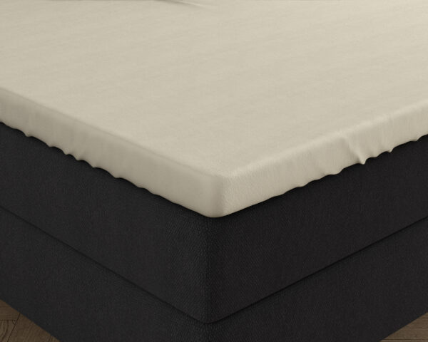 Dubbel Jersey 220 gr. Topper Hoeslaken Creme 160/180 x 200/220 - Afbeelding 4