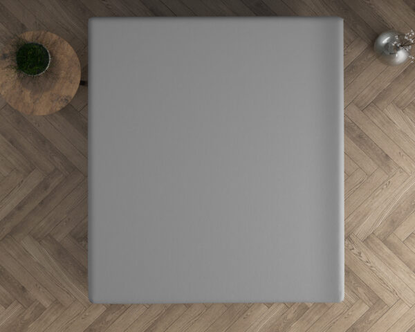 Dubbel Jersey 220 gr. Topper Hoeslaken Grijs 80/90 X 200/220 - Afbeelding 3