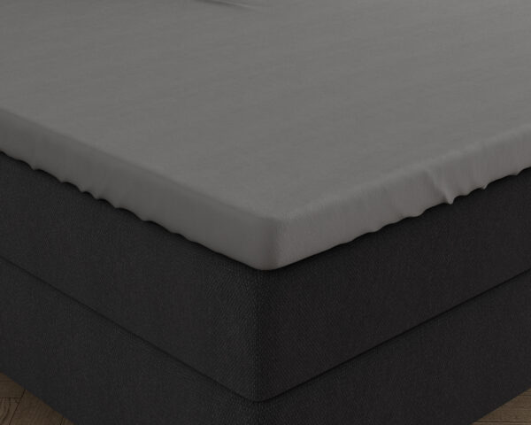 Dubbel Jersey 220 gr. Topper Hoeslaken Grijs 80/90 X 200/220 - Afbeelding 4
