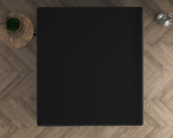 Dubbel Jersey 220 gr. Topper Hoeslaken Zwart 160/180 x 200/220 - Afbeelding 3
