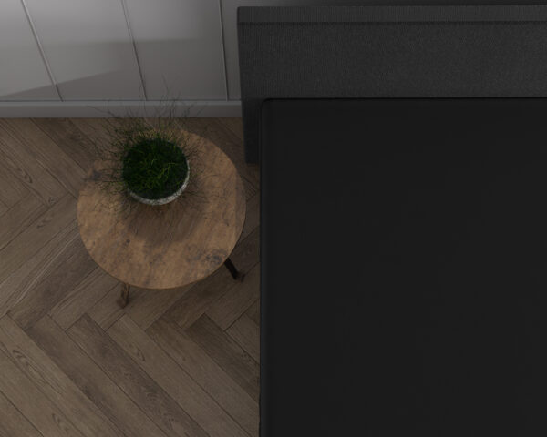 Dubbel Jersey 220 gr. Topper Hoeslaken Zwart 160/180 x 200/220 - Afbeelding 5