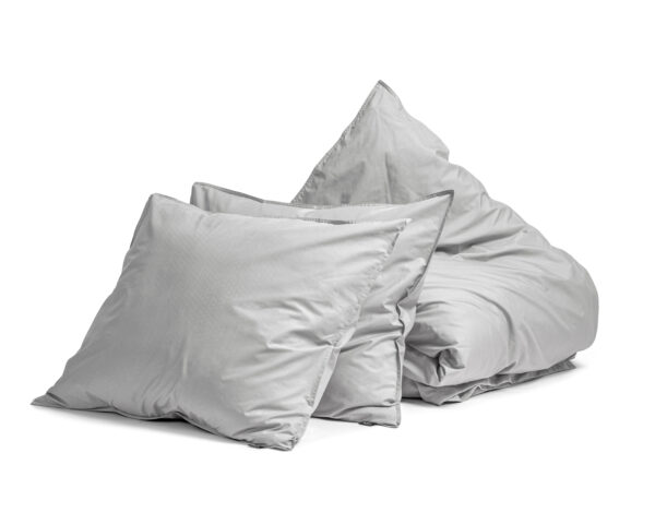 Egyptisch Katoen Uni Dekbedovertrek Grijs 240 x 200/260 - Afbeelding 5