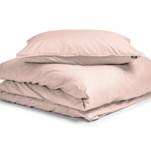 Egyptisch Katoen Uni Dekbedovertrek Roze 135 x 200