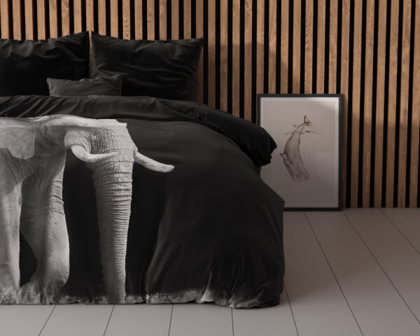 Elephant Zwart 140 x 200/220 - Afbeelding 2