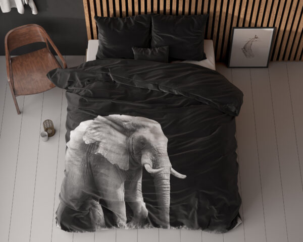 Elephant Zwart 140 x 200/220 - Afbeelding 4