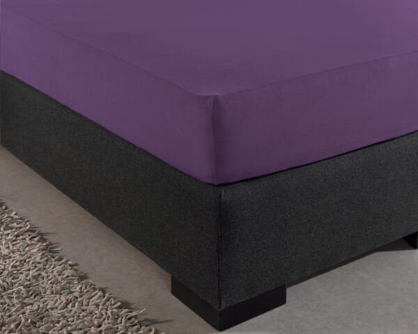 Enkel Jersey 135 gr. Hoeslaken Paars 140 x 200 - Afbeelding 4