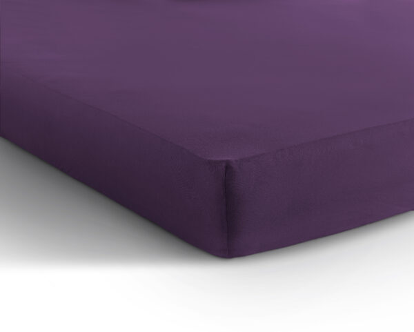 Enkel Jersey 135 gr. Hoeslaken Paars 80/100 x 200 - Afbeelding 5