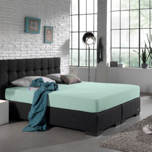 Enkel Jersey 135 gr. Hoeslaken Pastel Blauw 140 x 200