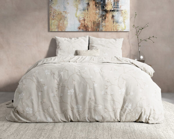 Flanel Caitlyn Sand 200 x 220 - Afbeelding 5