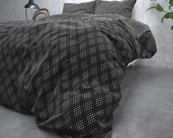 Flanel Cheng Antraciet 200 x 200/220 - Afbeelding 4