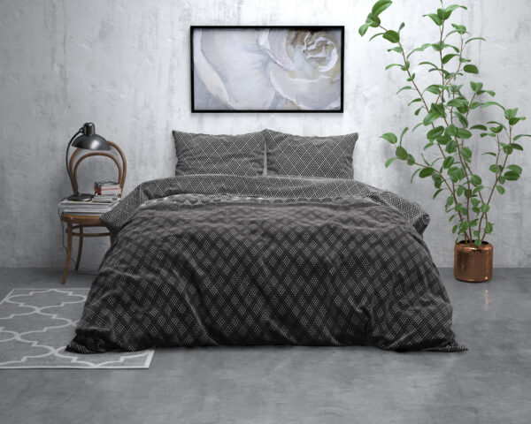 Flanel Cheng Antraciet 200 x 200/220 - Afbeelding 5