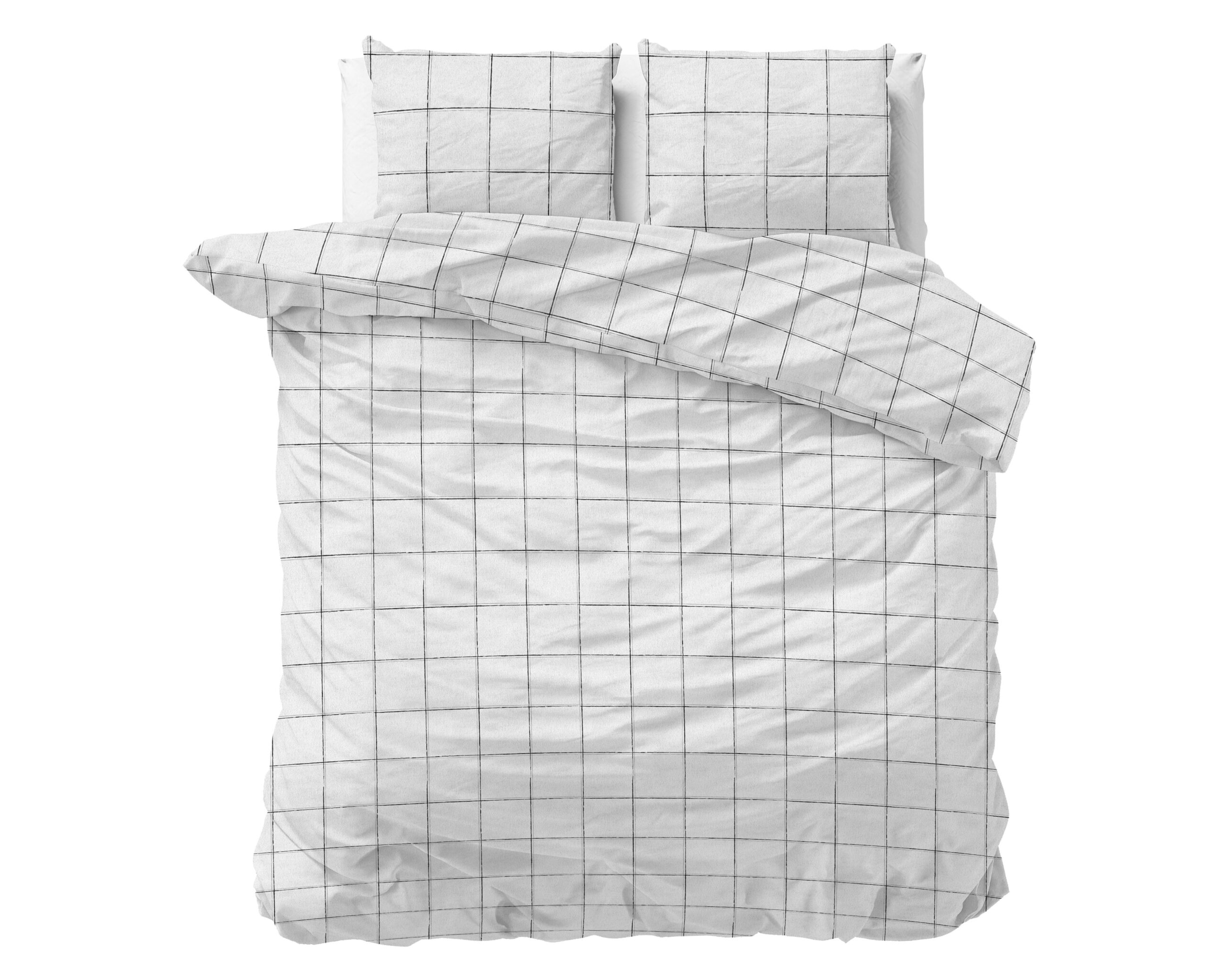 Flanel Deep Check Wit 240 x 200/220