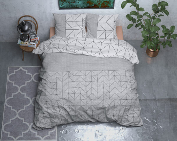 Flanel Gino Grijs 140 x 200/220 - Afbeelding 2