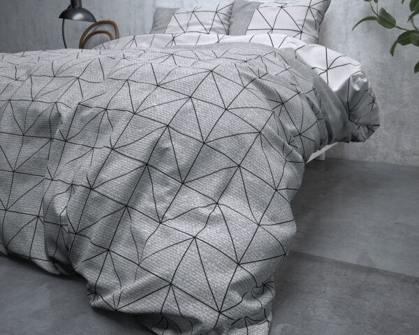 Flanel Gino Grijs 140 x 200/220 - Afbeelding 4