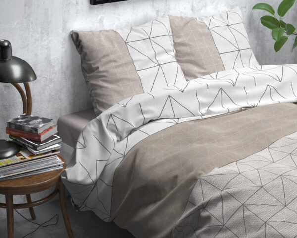 Flanel Gino Taupe 200 x 200/220 - Afbeelding 3
