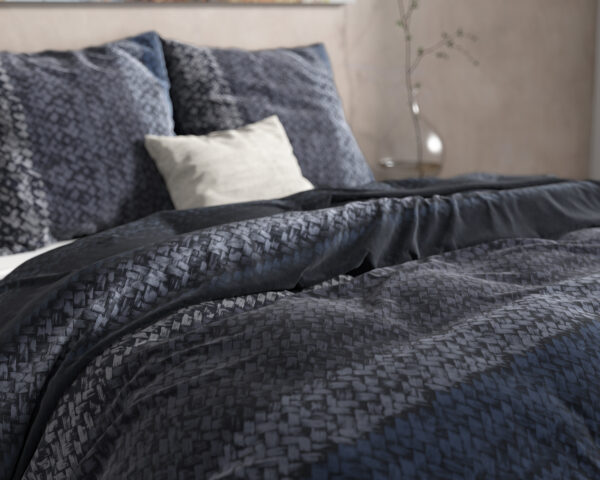 Flanel Gradient Knits Blauw 240 x 220 - Afbeelding 4
