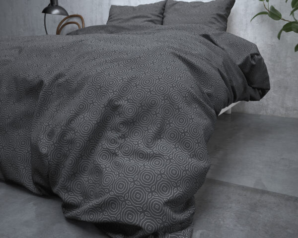 Flanel Jason Antraciet 140 x 200/220 - Afbeelding 4