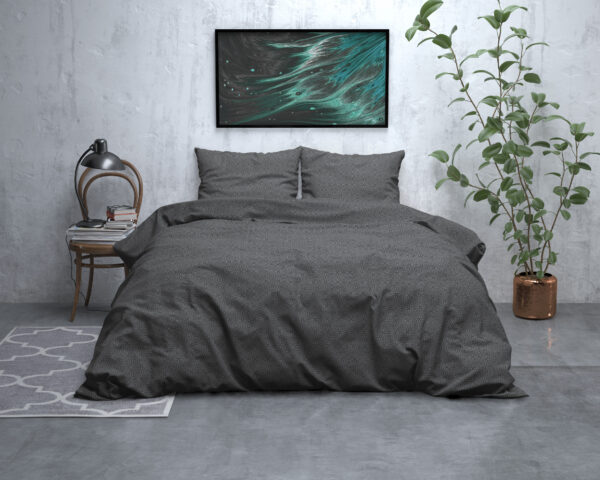 Flanel Jason Antraciet 140 x 200/220 - Afbeelding 5