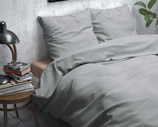 Flanel Jason Grijs 240 x 200/220 - Afbeelding 3