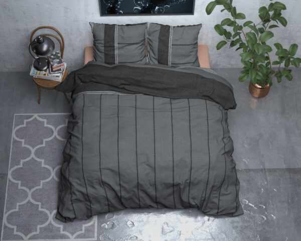 Flanel Kees Antraciet 240 x 200/220 - Afbeelding 2