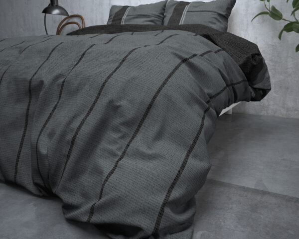 Flanel Kees Antraciet 240 x 200/220 - Afbeelding 4