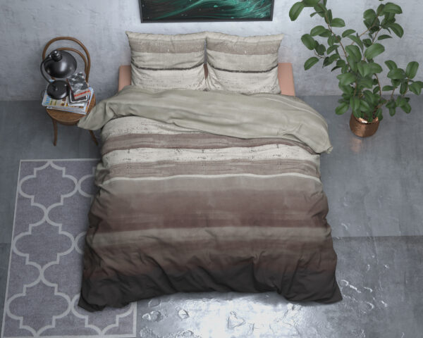 Flanel Marcus Taupe 240 x 200/220 - Afbeelding 2