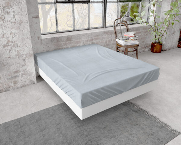 Flanel Premium Hoeslaken Grijs 180 x 200/210 - Afbeelding 2