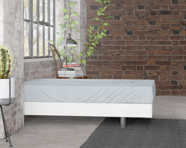 Flanel Premium Hoeslaken Grijs 90 x 200/210 - Afbeelding 2