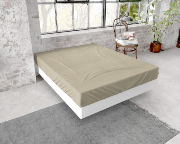 Flanel Premium Hoeslaken Taupe 40 x 80 - Afbeelding 2