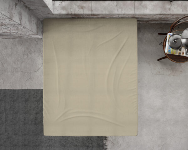 Flanel Premium Hoeslaken Taupe 40 x 80 - Afbeelding 3