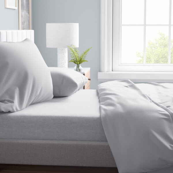 Flanel Premium Laken Wit 200 x 250 - Afbeelding 2