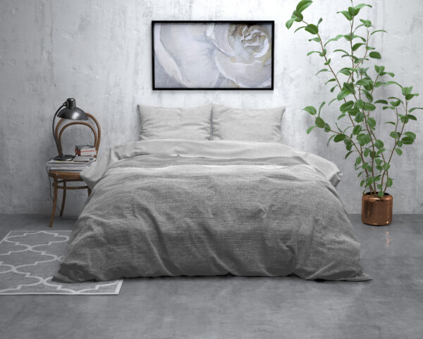 Flanel Stone Stripe Grijs 140 x 200/220 - Afbeelding 5